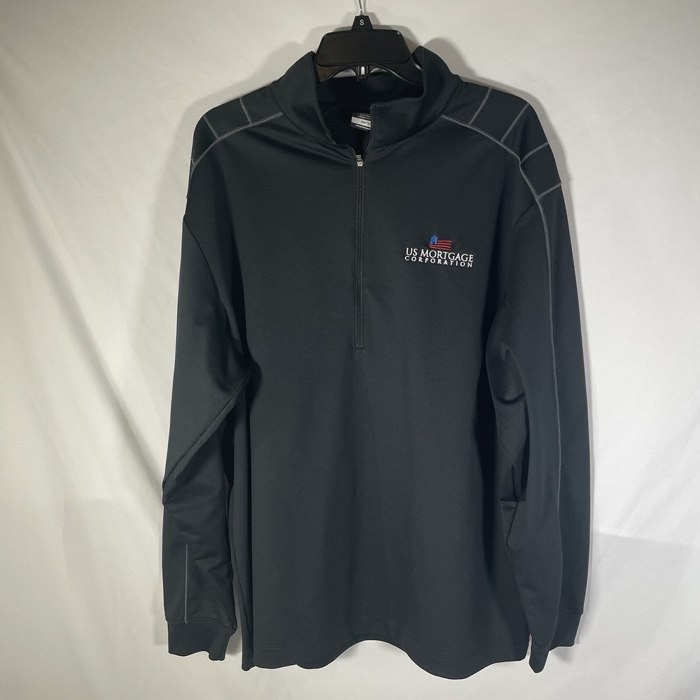 Nike Golf Storm Fit Windbreaker Jacket SizeXXP 2XL Black Long Sleeve US Mortgage